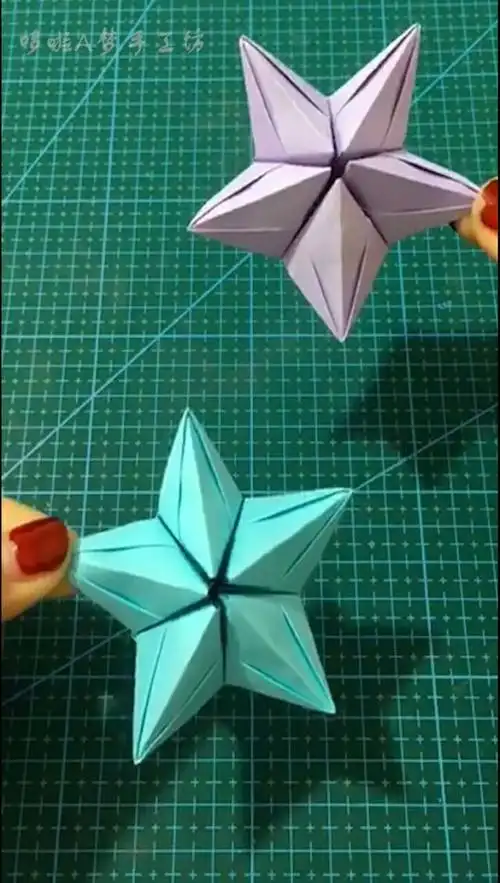 幼儿手工,最靓的五角星,简单哦