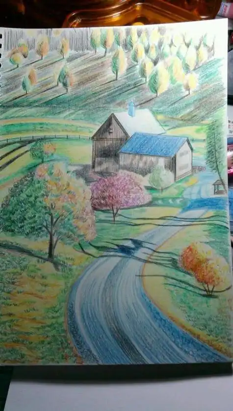 色彩唯美风景简笔画集