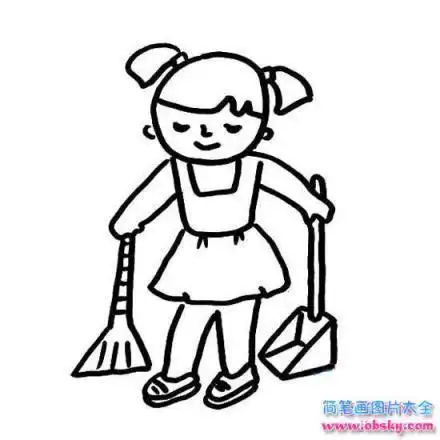 幼儿简笔画勤劳干活