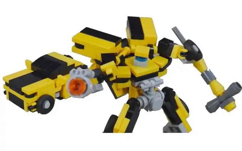 乐高moc作品变形金刚微型电影版大黄蜂拼搭指南