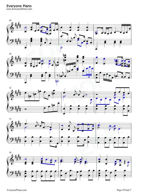 慢冷梁静茹五线谱预览4