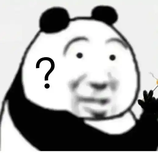 熊猫头瞪眼问号表情包瞪眼问号表情