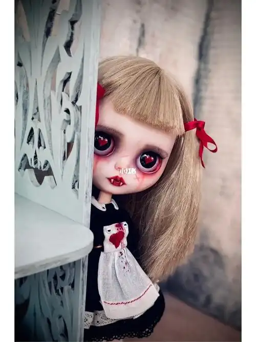 blythe改娃  #吸血鬼娃娃  #blythe小布  #blythe小布眼片  #每日穿