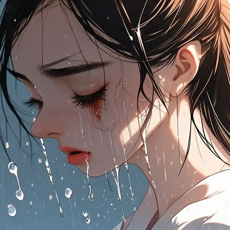 90哭泣的女生头像92