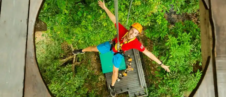 泰国清迈丛林飞跃套票-dragon flight