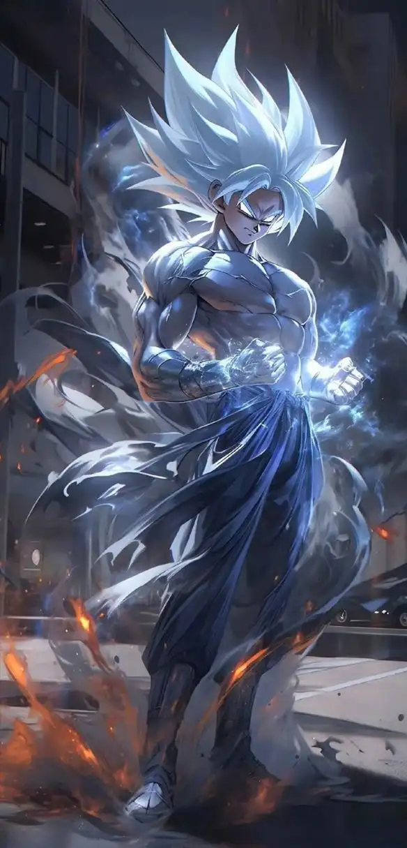 龙珠# 超级赛亚人孙悟空高清无水印手机壁纸,简直帅爆了!