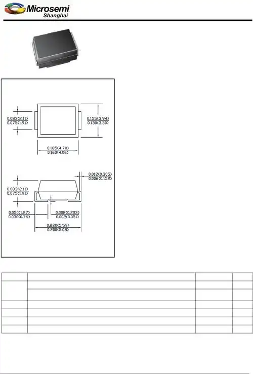 smbj5333b thru smbj5363b