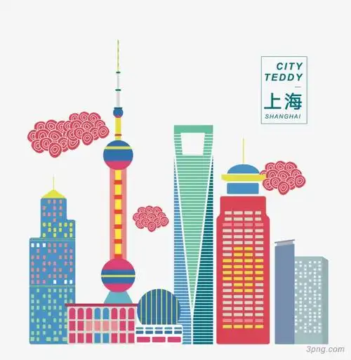 上海png素材透明免抠图片城市地标