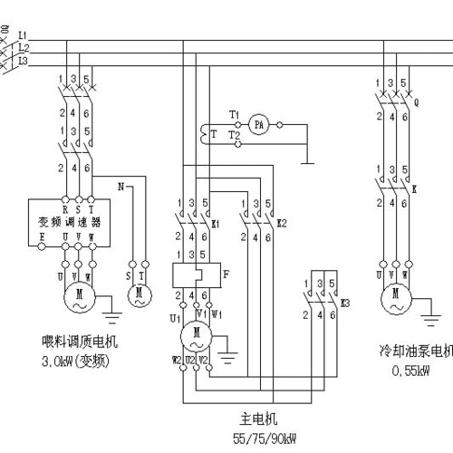 经典电气原理图:送风机 排风机控制原理图,电气学习从点滴做起,值得收