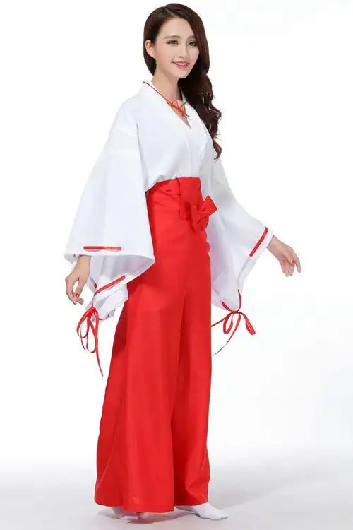 太夜叉cosplay服装桔梗cos服角色扮演巫女动漫服和服道具服装袜子木屐