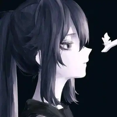 丧系伤感动漫女生头像你何不像我用力过猛再毫无期待