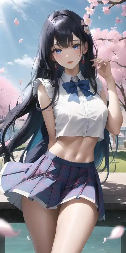 梦幻般的二次元世界,华美绝伦的背景配上可爱的二次元动漫角色,那么