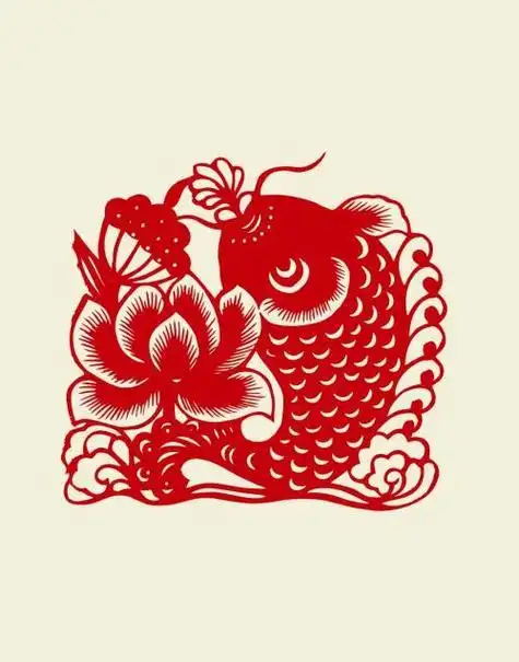 有关鱼剪纸花边的图案大全集