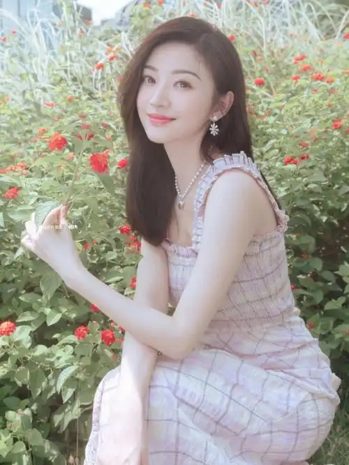 景甜郊游氛围感美图