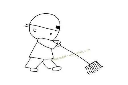 拖地2022-03-094小男孩简笔画人物简笔画小男孩的图画玩陀螺的小男孩