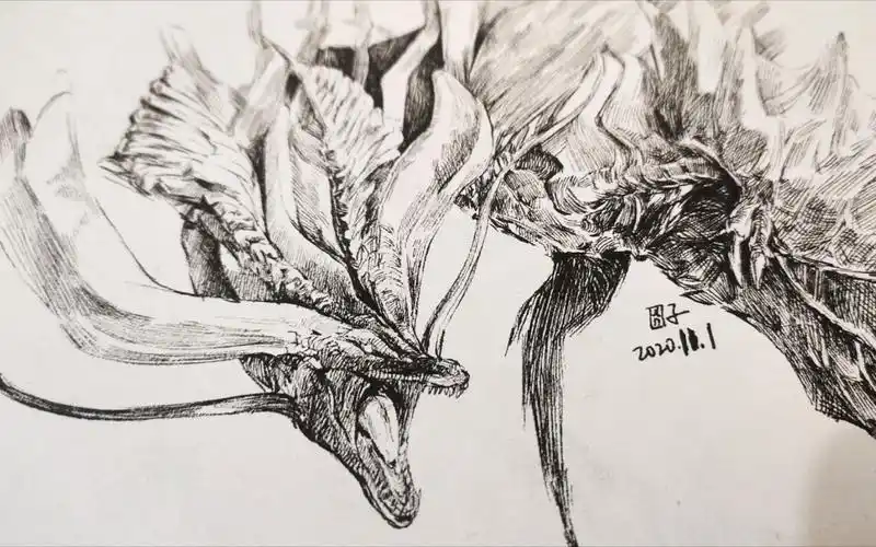 【手绘怪物猎人】岚妹——岚龙