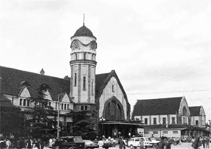 济南老照片:济南老火车站旧影