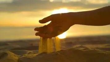 唯美抒情 手捧沙子 手握沙子