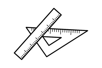 圆规尺子的画法