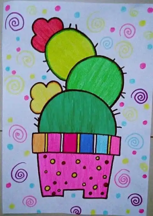 儿童水彩笔画简单又漂亮儿童水彩笔最简单的画画