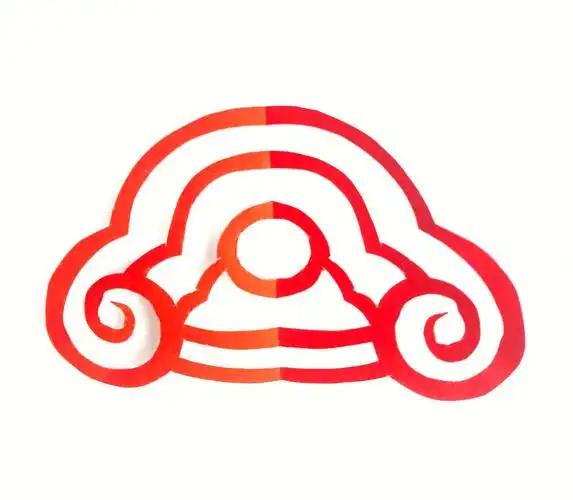 圆萌如意纹剪纸