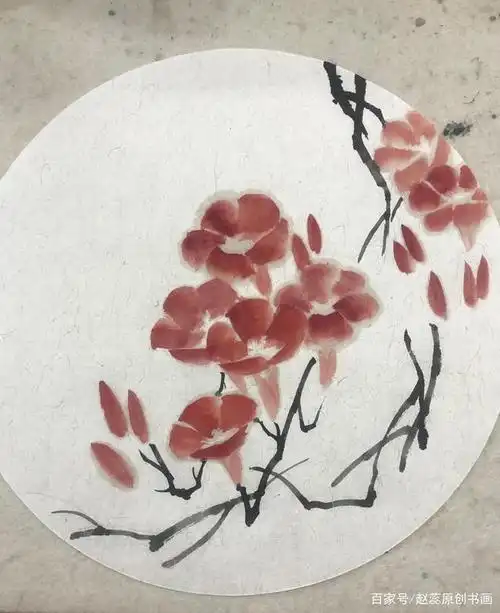 国画写意牵牛花的画法步骤详解