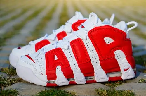 nike air more uptempo black 耐克 皮蓬 大air 白红40--45