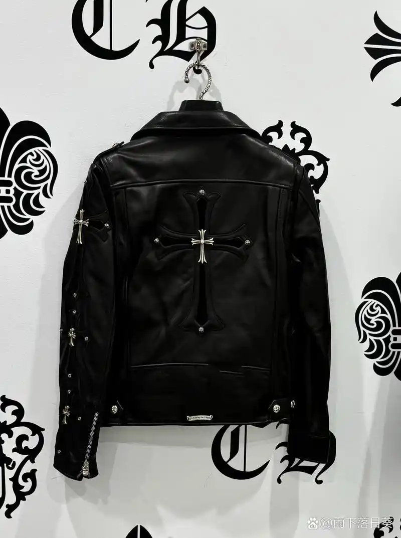 克罗心十字架机车皮衣9315