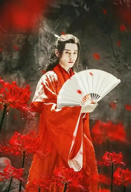 温客行红衣造型图片下载,山河令温客行红衣白发造型壁纸动漫图片高清