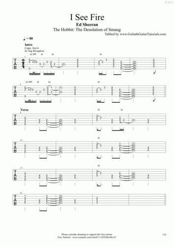 i see fire(the hobbit: the desolation of smaug)吉他谱(图片谱)_ed