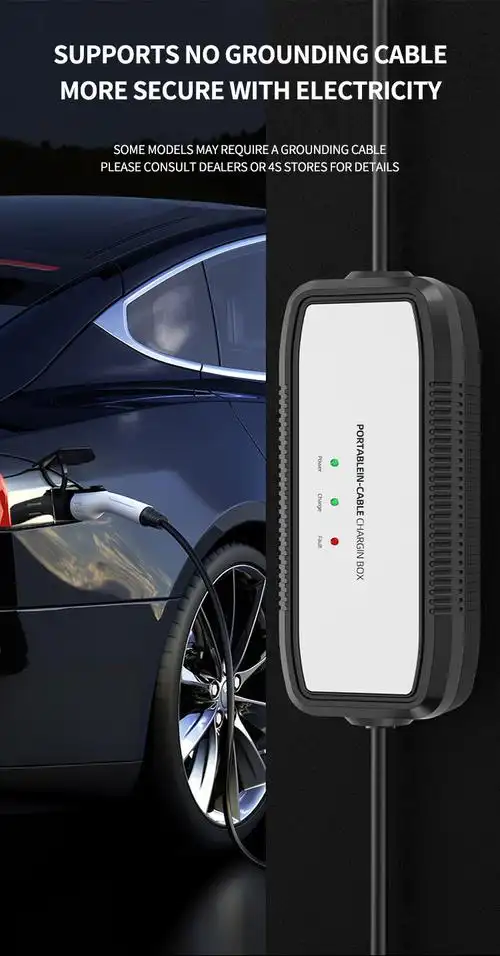 16a电动汽车充电器2型或1型插头,带5m电缆电动汽车充电器电动便携式