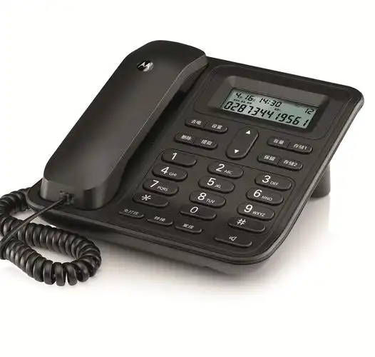 座机摩托罗拉ct420c电话机固定电话办公家用一键拨号电话机有绳