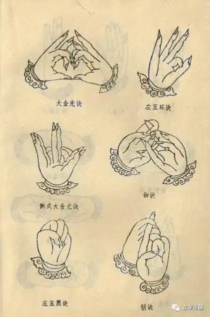 龙虎山天师府秘传手诀图