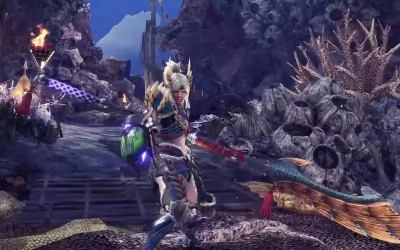 《怪物猎人:世界》雷狼龙套装造型公布,这关刀操虫棍也太帅了吧!