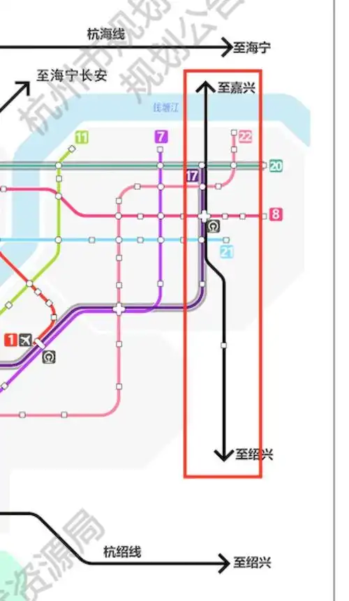 杭州地铁2035版图公示!下沙21号线,下沙至长安城际即将登场!
