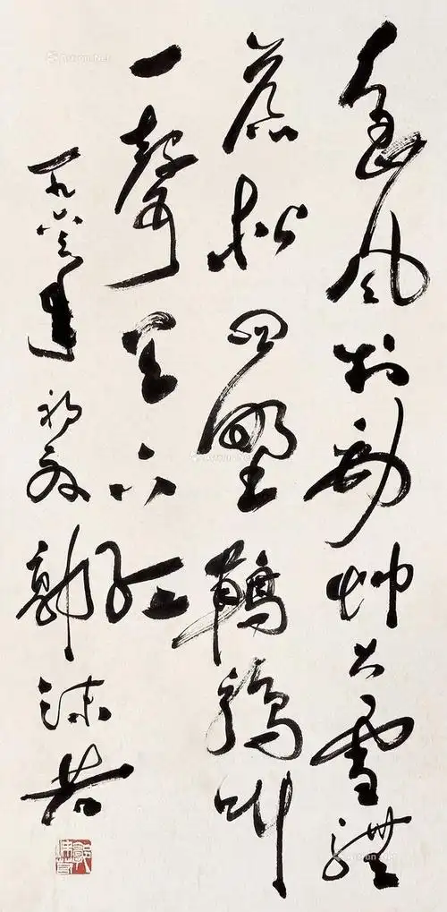 郭沫若 书法图录号:110年代:艺术家:郭沫若材质:立轴 水墨纸本作品