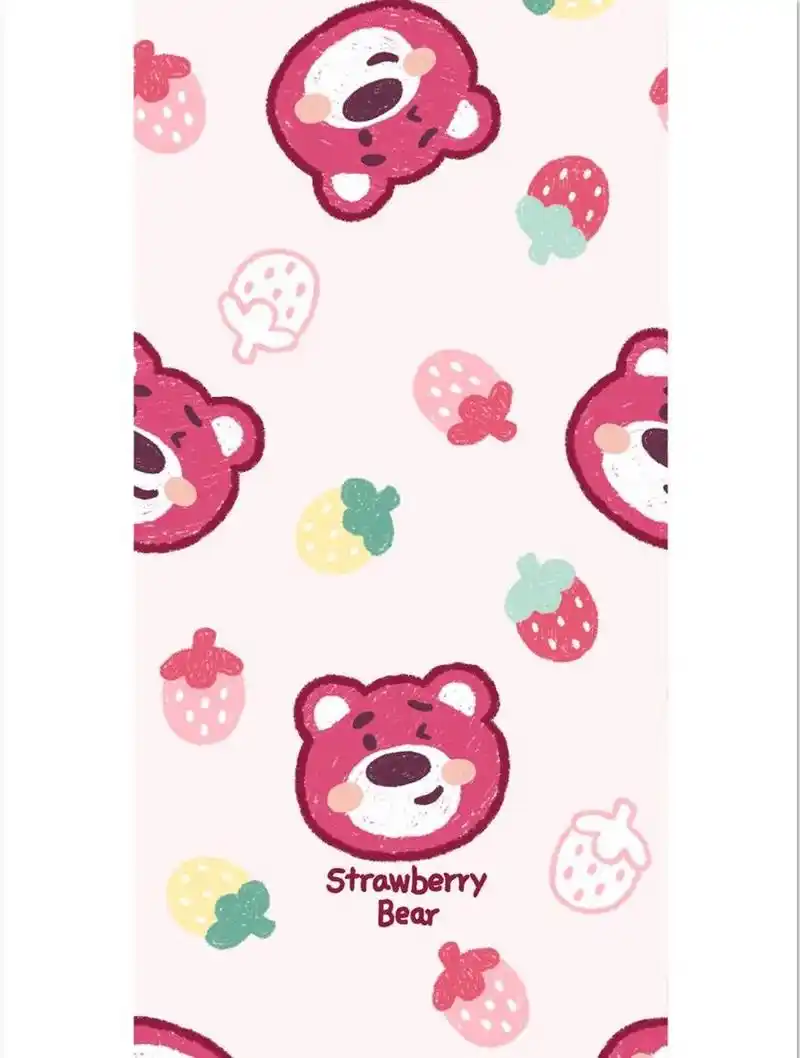 450期 玩具总动员草莓熊手机壁纸 迪士尼草莓熊壁纸出来后大家很喜欢