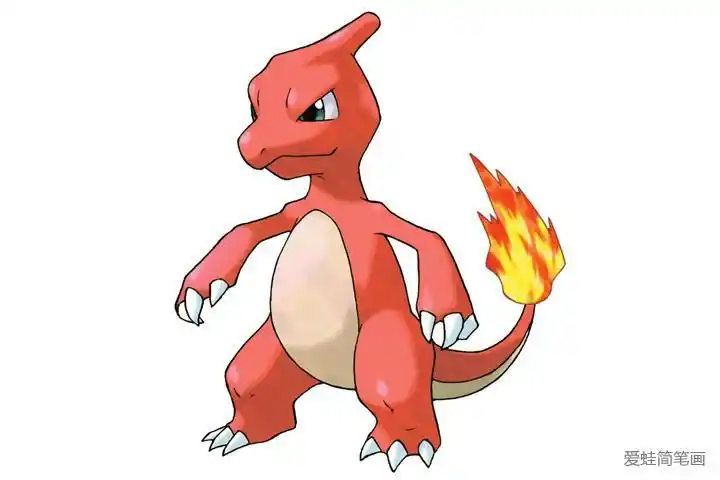 宠物小精灵 小火龙简笔画画法大图恐龙怎么画简笔画图片大全儿童简笔