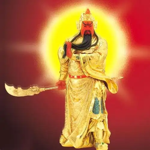 求关公霸气的门神图片
