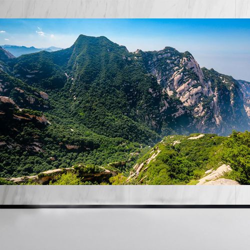 五岳华山自然山峰山脉名胜古迹名山摄影风景贴画客厅装饰年画w220