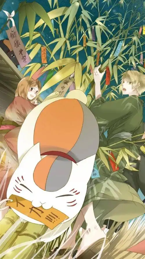 夏目友人帐同人插画,高清图片,手机锁屏桌面-壁纸族