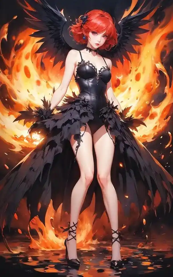 恶魔小姐姐ai插画.#二次元美图 #动漫少女 #极品身材 - 抖音