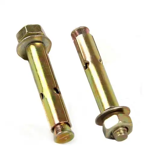 古达铁彩锌膨胀螺丝外膨胀螺栓 拉爆爆炸螺丝钉膨胀管m8