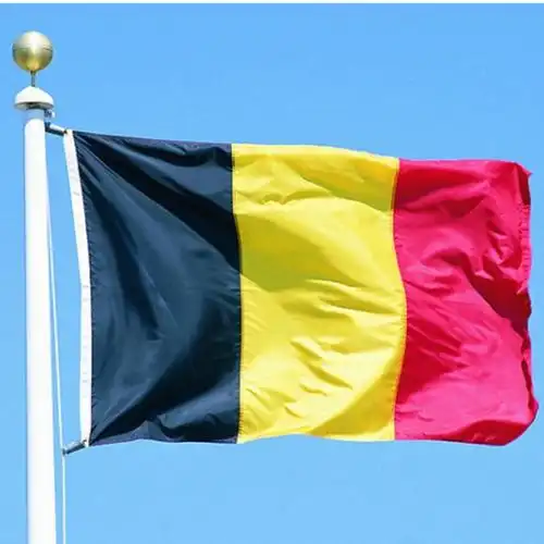比利时国旗号4号144cm96cm3号4号5号旗子世界各国国旗
