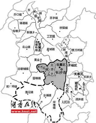 湖南望城县4镇并入长沙城区岳麓区成最大市辖区