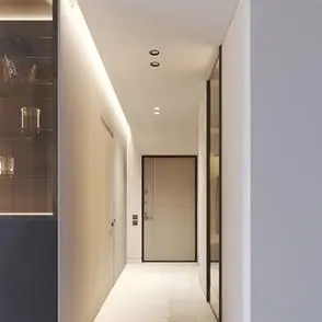 洗墙灯lce顶线性铝槽反光灯槽卧室客厅灯带线条灯走廊d回角光灯槽