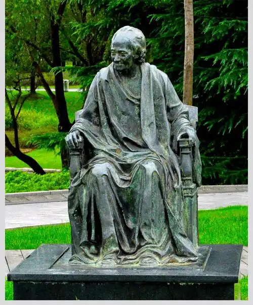 陶行知人物雕塑校园教育名人铸铜雕像厂家大型中外科学家肖像摆件