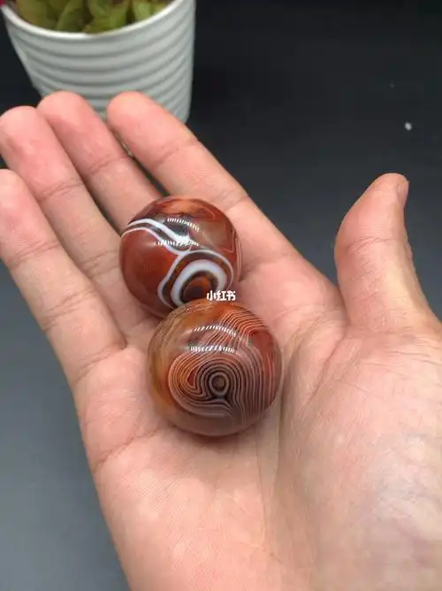 玛瑙球手球摆件