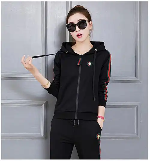 时尚韩版卫衣三件套大码女士运动衣                           品牌