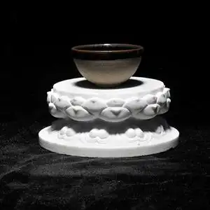 莲花底座须弥座石摆件阳台镇水兽汉白玉柱墩雕刻桌面花架花瓶石雕